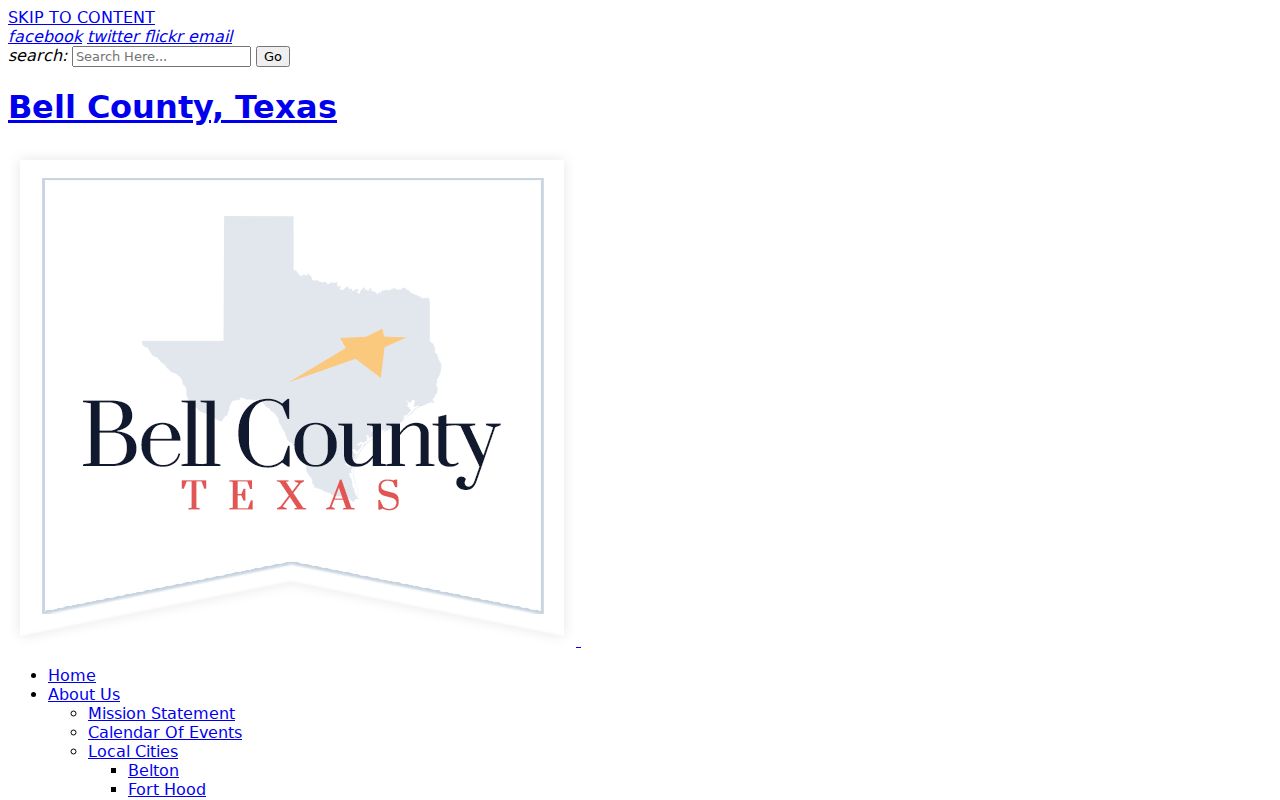 Bell County District Clerk civil public record search instructions